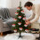 Mirror Disco Ball Ornament with Ribbon Bow Silver 6