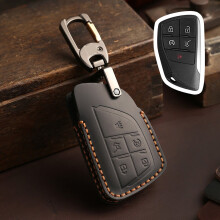 Auto-Leather Car Key Fob Cover for Chevrolet GMC Buick