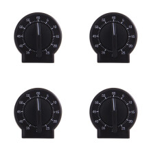 Mechanical Kitchen Timer 60-Min Wind-Up with Loud Alarm 4PCS