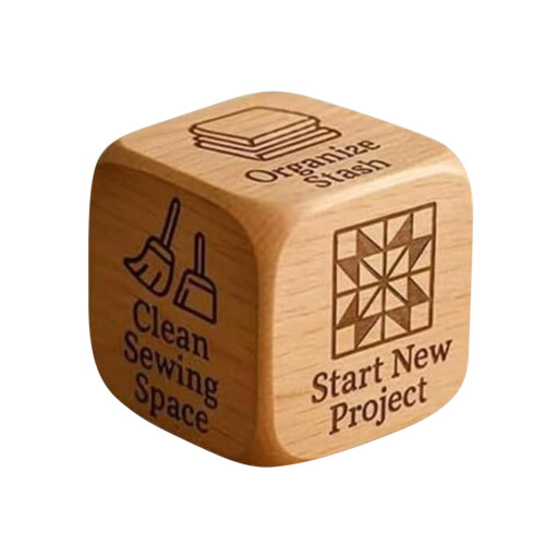 Quilter's Dice Wooden 2 Inch 6 Task 2 Pack 2