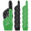 48Pcs Reusable Eva Foam Hands Cheer Props Assorted 2