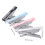 Handheld Stapler 10 Sheet Capacity Desk Stapler Heavy Duty Stapler Ergonomic Grip Labor-Saving Stapler Stapling Machine Pink 3