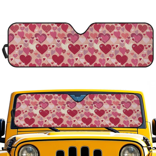 Foldable Windshield Sun Shade for Jeep Wrangler TJ/JK/JKU