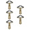 5St Polyester Tailleband Egyptische Stijl Cosplay En Feest Dames 5