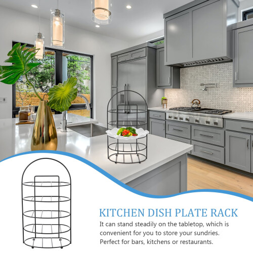 FRCOLOR Kitchen Silverware Multi-layer Storage Rack Dish Plate Shelf Food 1