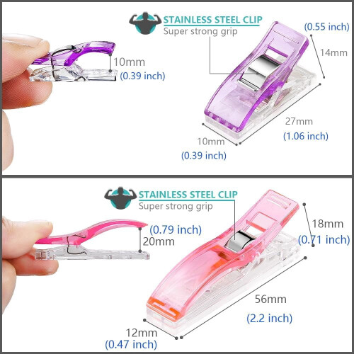 Sewing Clips Quilting Accessories 100 Pcs Plastic 2