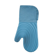 Silicone insulated gloves for microwave oven, heat-resistant kitchen, thick microwave oven baking gloves