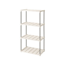 Heavy Duty 4-Tier Shelving Unit Gray 55 lbs per Shelf