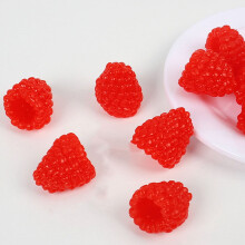 BESTONZON 16Pcs Fake Lifelike Raspberries PVC Decorative Fruit for Commercial Display Friends Family Colleagues
