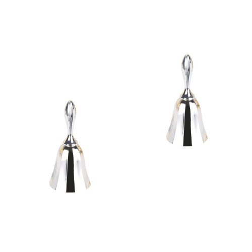 2Pcs Classic Silver Alloy Desktop Bell Reception Service Bell 2