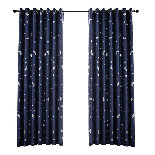 Heat Blocking Window Curtains Navy 1 Pc 39.4x51.2in