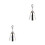 2Pcs Classic Silver Alloy Desktop Bell Reception Service Bell 7