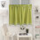 Bowknot Short Curtain with Checkered Border for Kitchen Bathroom or Small Window 1