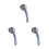 3Pcs Silver Bathroom Shower Heads Pressurized Handheld Set 5