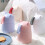 Insulated Soup Cup 450ml Blue with Foldable Spoon 1