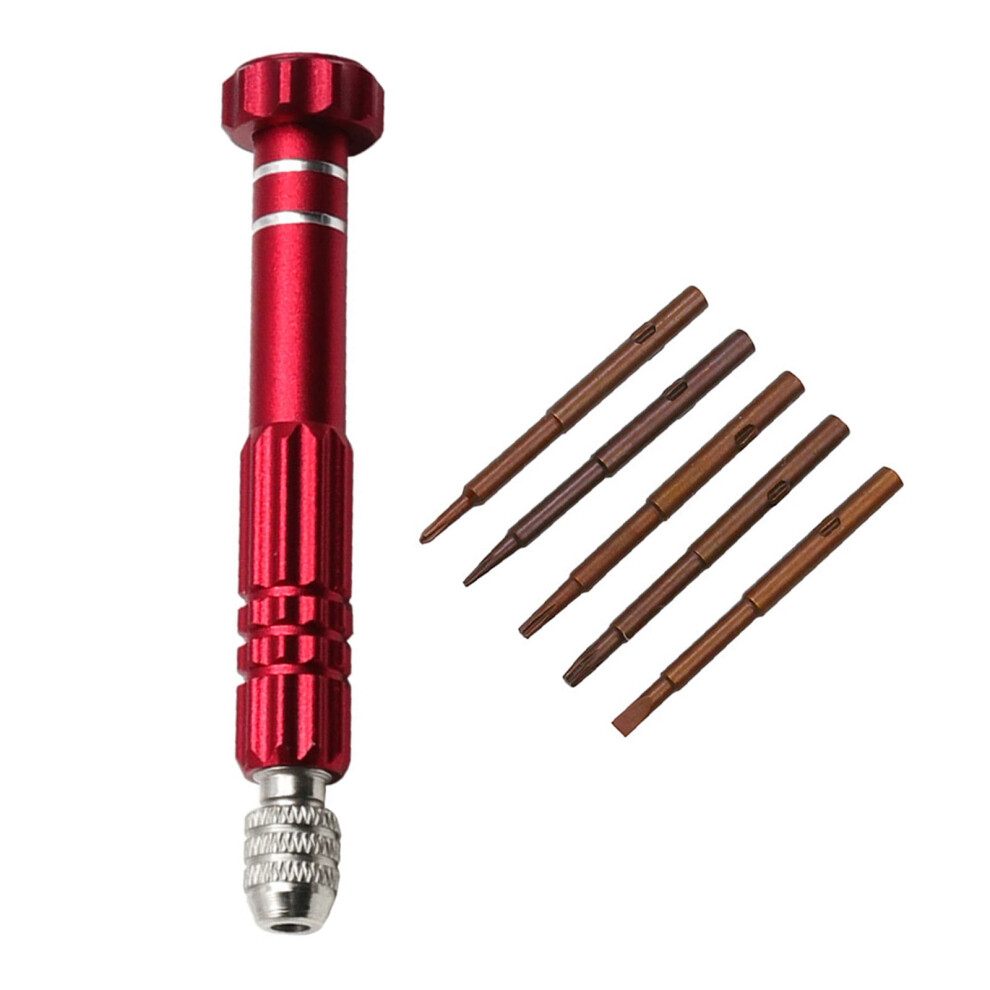 5 In 1 Screwdriver Disassembly Tool Set With Interchangeabled Heads Suitable For Furniture Assembly And Car Maintenance 9341593633949