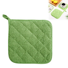 Manique de cuisine en coton (1 pièce), lavable en machine et résistante à la chaleur, antidérapante, 18 cm (7 pouces) – Compatible avec tous