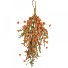 Künstliche Blumen für Frühling und Herbst, Erntedankfest, Haustürdekoration, Herbstgirlande im Landhausstil