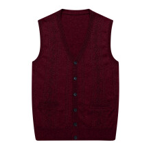Sweter męski w kratę, zapinany na guziki, kardigan, dekolt w serek, bez rękawów, swobodny, dzianinowy sweter, luźne swetry z kieszeniami