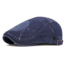 Retro denim pet met eendenbek, geschikt voor dames en heren, platte pet in Gatsby-stijl, golfpet, verstelbare Ivy Cap