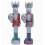 Osterritter-Ei-Hasen-Harzfigur Rot 922 Zoll 5