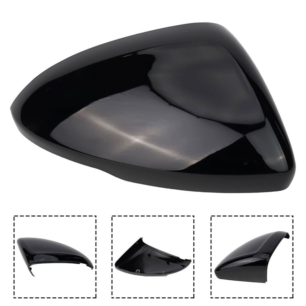 For Chevrolet For Cruze 2016-2019 Front Right Rearview Mirror Cover Black 9193271985808