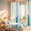 Double-Layer Rainbow Gradient Blackout Curtains Purple Blue 6
