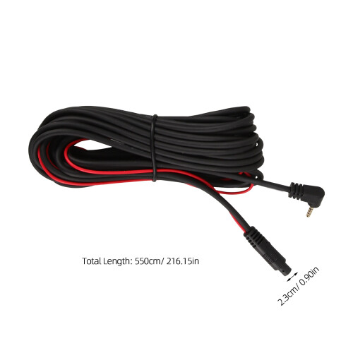 6Pcs Copper Wire Rear View Camera Extension Cord for Dash Cam Backup 1