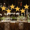 Gold Star Cutouts Double-Printed Glitter Paper 40 pcs 5