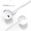 HiFi Wired Earbuds with Noise Isolation & Volume Control, White 3