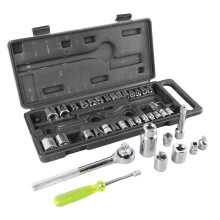 40Pcs Carbon Steel Mechanics Tools Kit, 32x13x4cm Storage Set