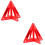 Roadside Reflective Triangles Red 2 Count 8