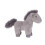 Brinquedo de pelúcia de pônei selvagem cinza para crianças, 24 cm (9,5 polegadas). 3