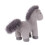 Brinquedo de pelúcia de pônei selvagem cinza para crianças, 24 cm (9,5 polegadas). 5