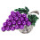 FRCOLOR 4pcs Lovely Knob Pull Handle Drawer Cabinet Grape Modeling Drawer Dresser Pull Knob 7