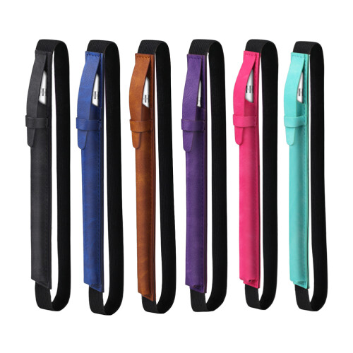 Black PU Pencil Case for Pro 129 with Elastic Band Holder 1