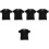 5Pcs Breathable Nylon Men Sweat Proof Undershirts with Underarm Pads 4