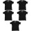 5Pcs Breathable Nylon Men Sweat Proof Undershirts with Underarm Pads 7
