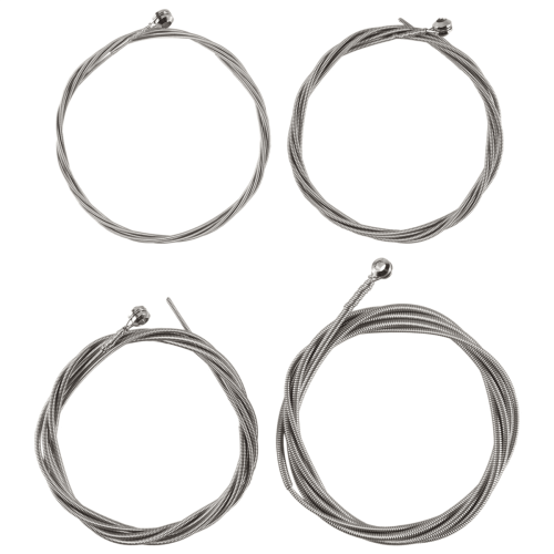 Set of 4 Steel Strings for String Bass Guitar 1