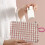 Gebreide wollen make-uptas van polyester, 16x11x3 cm 4