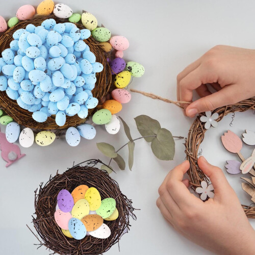 Mini Easter Eggs 9 Colors 100PCS Spring Party Decoration 2