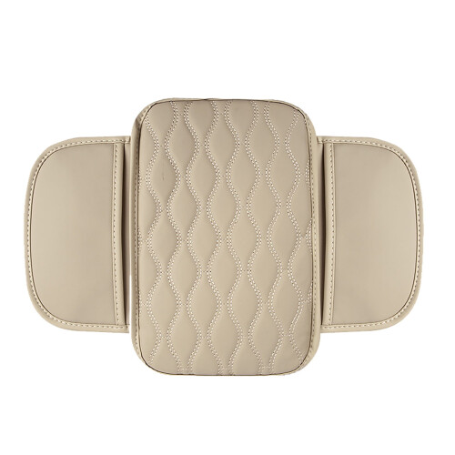 Protezione in pelle per bracciolo auto con tasca organizer laterale 1