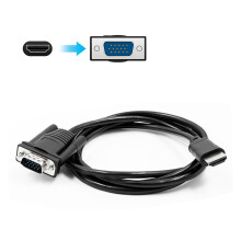 HD to VGA Cable 1080P 60Hz 1.5 m Black HDMI to VGA