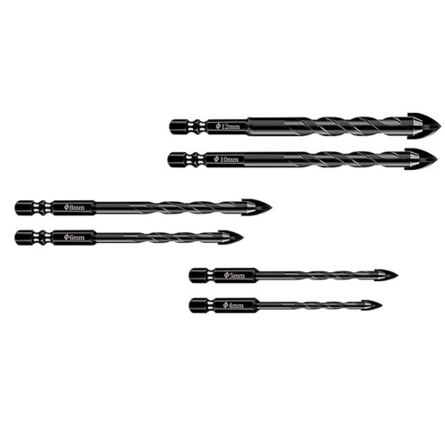 Masonry Drill Bits Set with Tungsten Carbide Tips for Various Surfaces 2