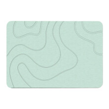 Tapis de douche/salle de bain antidérapant en pierre de diatomées, absorbant et à séchage rapide, en liquidation boutique.