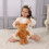 Urso de pelúcia marrom pêssego para crianças, 20 cm (7,9 polegadas) 2