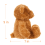 Urso de pelúcia marrom pêssego para crianças, 20 cm (7,9 polegadas) 5