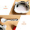 Cow-shaped dessert bowl with spoon synthetic multi-color 5