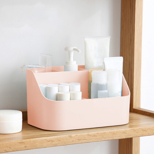 Plastic Desktop Storage Box Removable Divider Organizer Cosmetics Office Multifunctional Classification Box 1