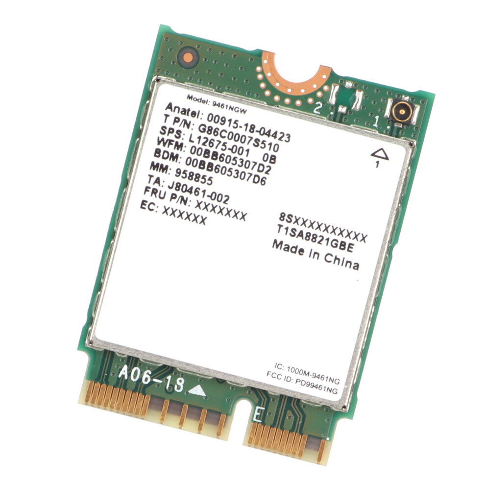 Intel Ac 9461 M.2 433Mbps Wi-Fi Card 7340572691989